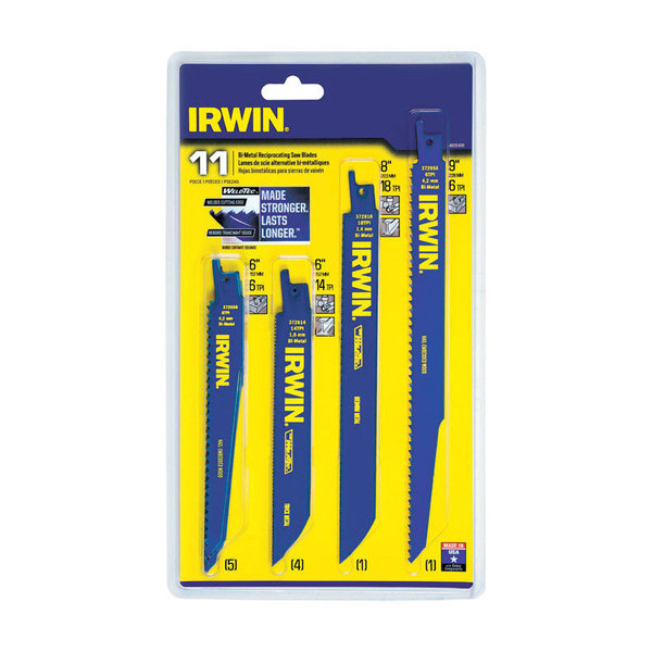 Irwin Recip Blade Kit 11Pc 4935496